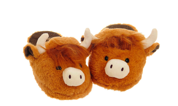 Harris Highland Cow Slippers