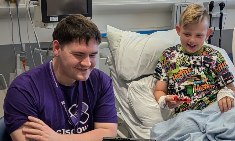 Gamer-in-residence young patient Martin